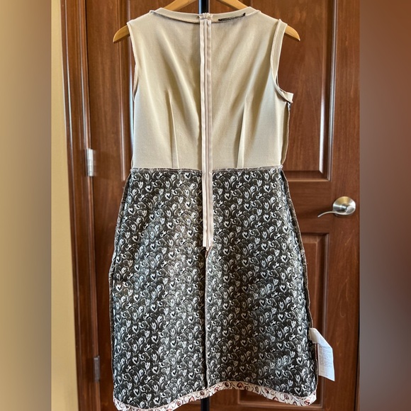 Weekend MaxMara Dress Floral Pink Beige Size L - Picture 14 of 16